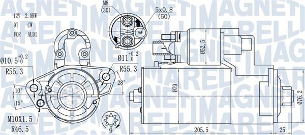 Magneti Marelli 063721521010 - Стартер autozip.com.ua