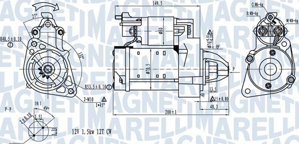 Magneti Marelli 063721527010 - Стартер autozip.com.ua