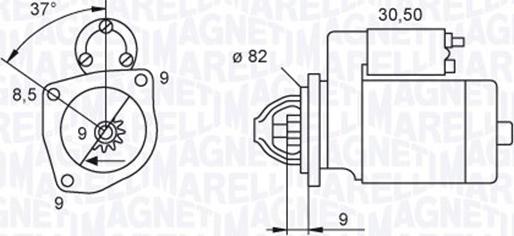 Magneti Marelli 063721045010 - Стартер autozip.com.ua