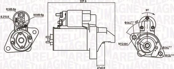 Magneti Marelli 063721074010 - Стартер autozip.com.ua