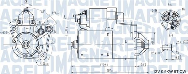 Magneti Marelli 063721179010 - Стартер autozip.com.ua