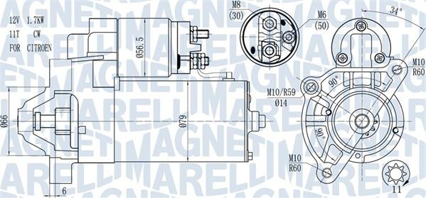 Magneti Marelli 063721177010 - Стартер autozip.com.ua