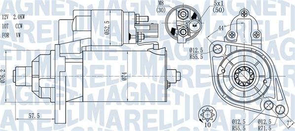 Magneti Marelli 063721397010 - Стартер autozip.com.ua