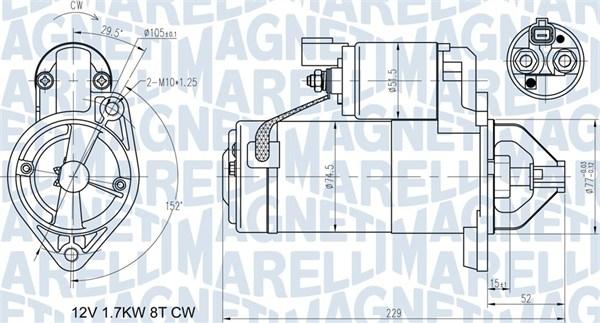 Magneti Marelli 063721365010 - Стартер autozip.com.ua