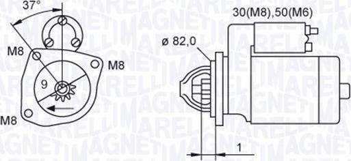 Magneti Marelli 063721389010 - Стартер autozip.com.ua