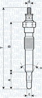 Magneti Marelli 062900092304 - Свічка розжарювання autozip.com.ua