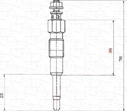 Magneti Marelli 062900040304 - Свічка розжарювання autozip.com.ua
