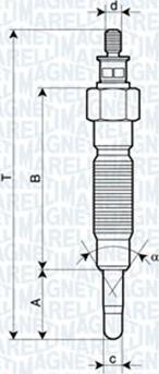 Magneti Marelli 062900064304 - Свічка розжарювання autozip.com.ua