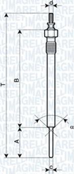 Magneti Marelli 062900066304 - Свічка розжарювання autozip.com.ua