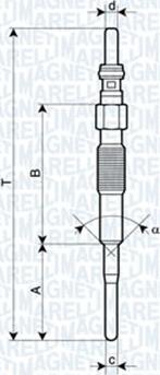 Magneti Marelli 062900079304 - Свічка розжарювання autozip.com.ua