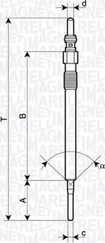 Magneti Marelli 062900141304 - Свічка розжарювання autozip.com.ua