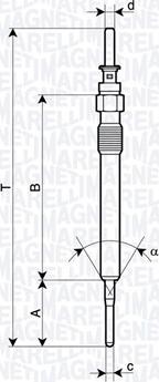 Magneti Marelli 062900130304 - Свічка розжарювання autozip.com.ua