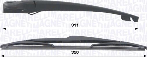Magneti Marelli 000723180442 - Комплект важелів склоочисника, система очищення стекол autozip.com.ua