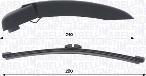 Magneti Marelli 000723180470 - Комплект важелів склоочисника, система очищення стекол autozip.com.ua