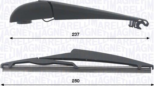 Magneti Marelli 000723180472 - Комплект важелів склоочисника, система очищення стекол autozip.com.ua