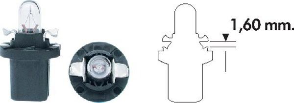 Magneti Marelli 003723100000 - Лампа розжарювання, освітлення щитка приладів autozip.com.ua