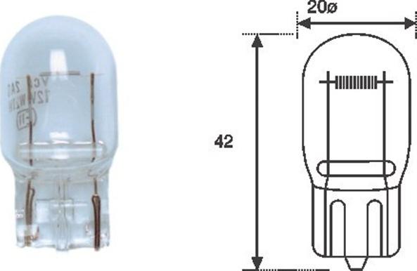 Magneti Marelli 002052200000 - Лампа розжарювання, задній габаритний ліхтар autozip.com.ua