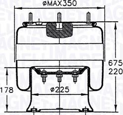 Magneti Marelli 030607020097 - Кожух пневматичної ресори autozip.com.ua