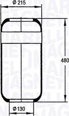 Magneti Marelli 030607020044 - Кожух пневматичної ресори autozip.com.ua