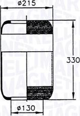Magneti Marelli 030607020040 - Кожух пневматичної ресори autozip.com.ua