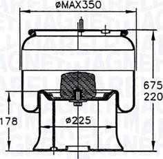 Magneti Marelli 030607020192 - Кожух пневматичної ресори autozip.com.ua