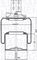 Magneti Marelli 030607020167 - Кожух пневматичної ресори autozip.com.ua