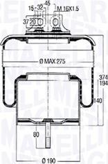 Magneti Marelli 030607020176 - Кожух пневматичної ресори autozip.com.ua