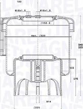 Magneti Marelli 030607020304 - Кожух пневматичної ресори autozip.com.ua