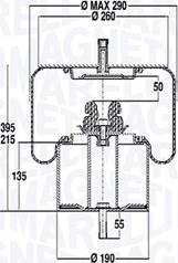 Magneti Marelli 030607020290 - Кожух пневматичної ресори autozip.com.ua