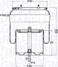 Magneti Marelli 030607020260 - Кожух пневматичної ресори autozip.com.ua