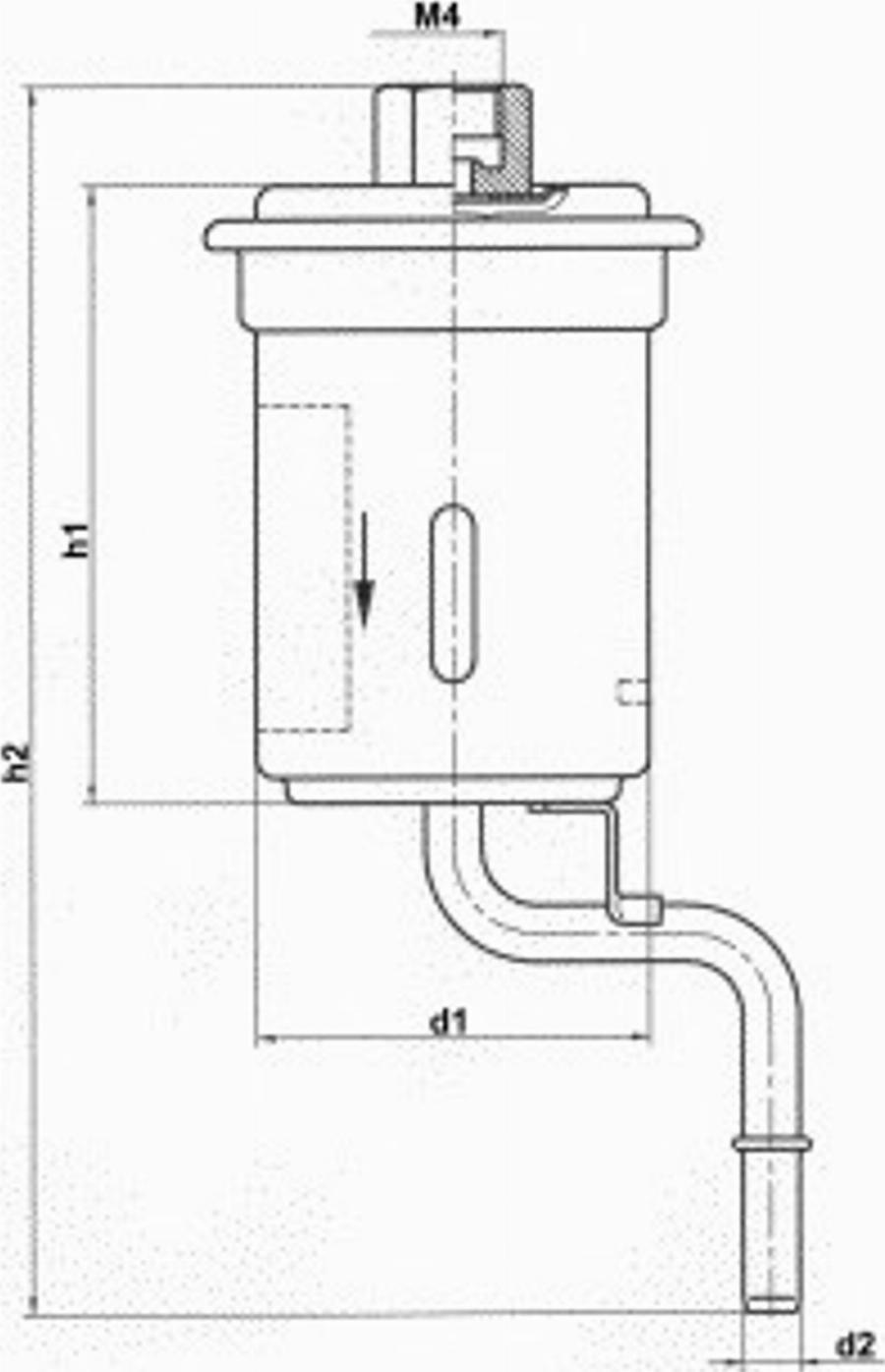 Magneti Marelli 154065445480 - Паливний фільтр autozip.com.ua