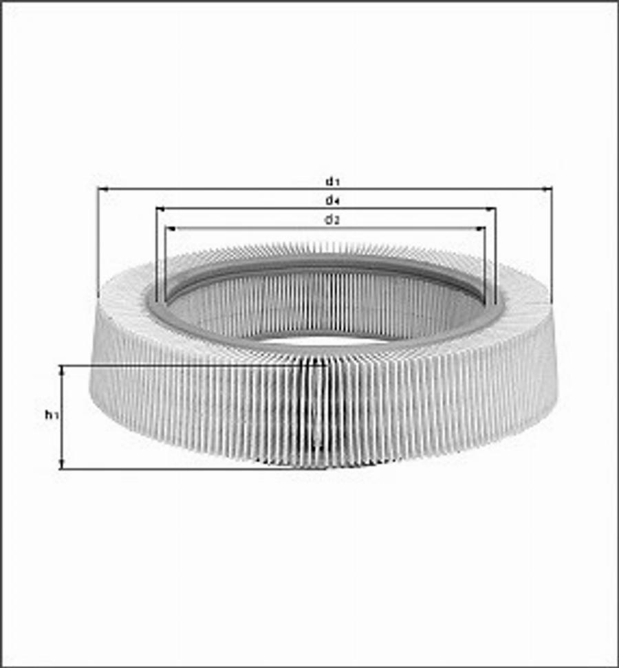 Magneti Marelli 154087562800 - Повітряний фільтр autozip.com.ua