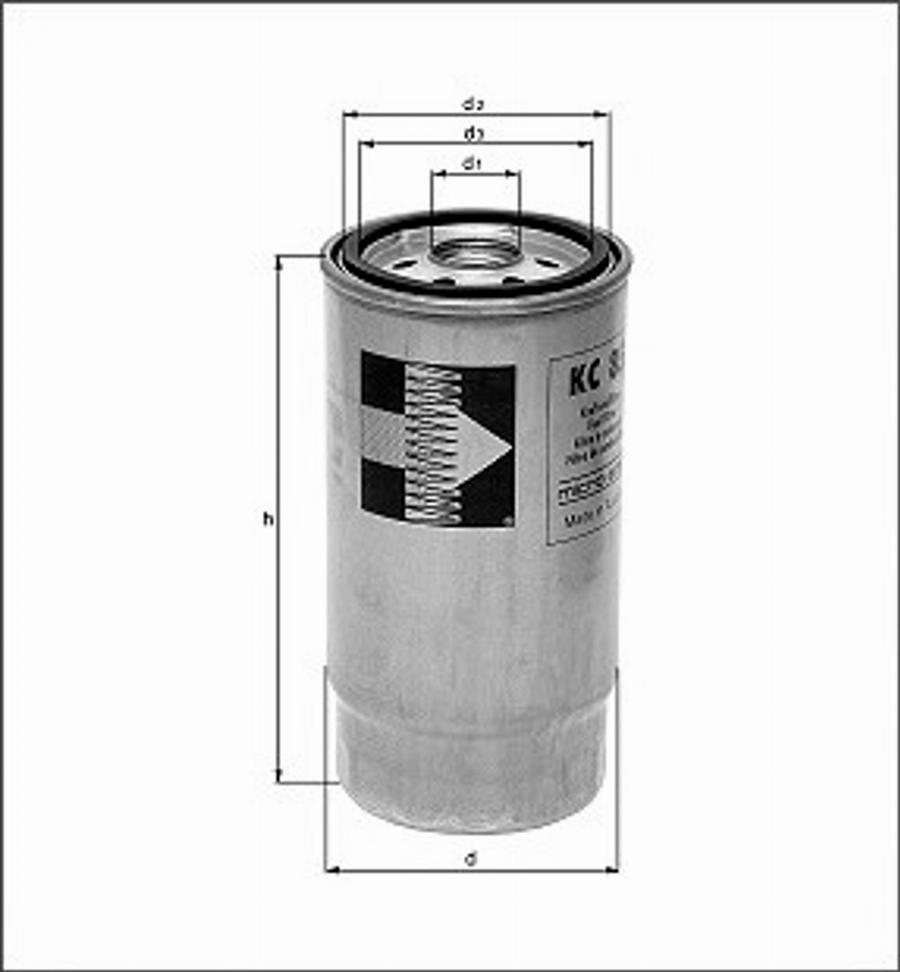 Magneti Marelli 154076392890 - Паливний фільтр autozip.com.ua