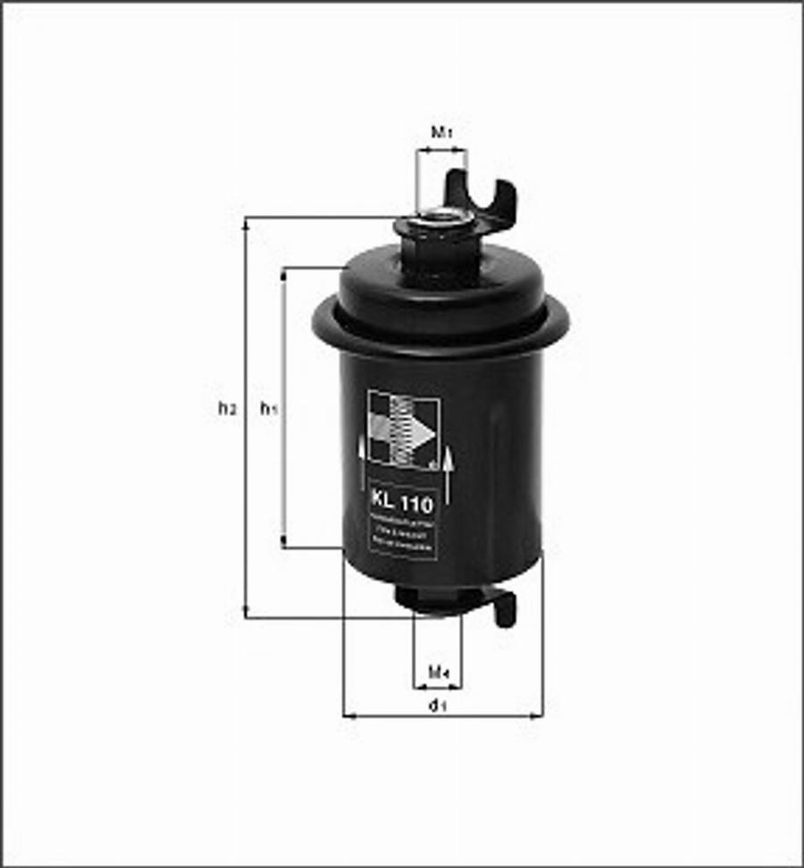 Magneti Marelli 154703533050 - Паливний фільтр autozip.com.ua