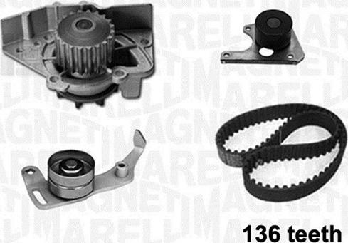 Magneti Marelli 341402080001 - Водяний насос + комплект зубчатого ременя autozip.com.ua