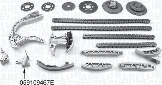 Magneti Marelli 341500001180 - Комплект ланцюга приводу распредвала autozip.com.ua