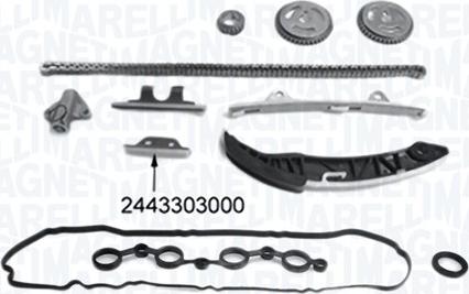 Magneti Marelli 341500001350 - Комплект ланцюга приводу распредвала autozip.com.ua