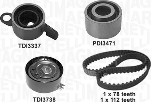 Magneti Marelli 341305960000 - Комплект ременя ГРМ autozip.com.ua