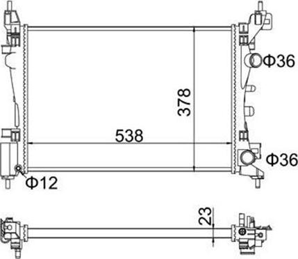 Magneti Marelli 359000391440 - Радіатор, охолодження двигуна autozip.com.ua