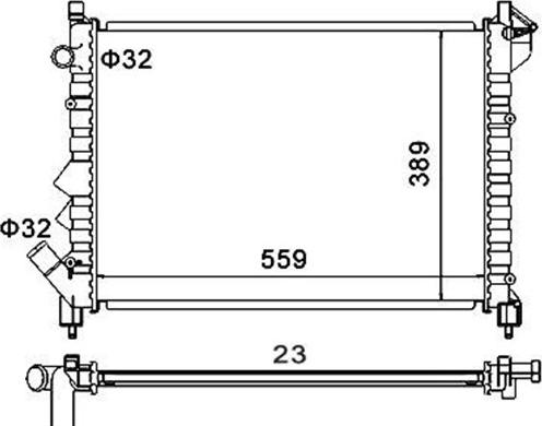 Magneti Marelli 359000391860 - Радіатор, охолодження двигуна autozip.com.ua