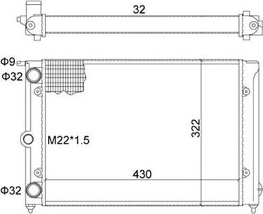 Magneti Marelli 359000300400 - Радіатор, охолодження двигуна autozip.com.ua