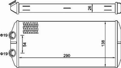 Magneti Marelli 359000391200 - Теплообмінник, опалення салону autozip.com.ua