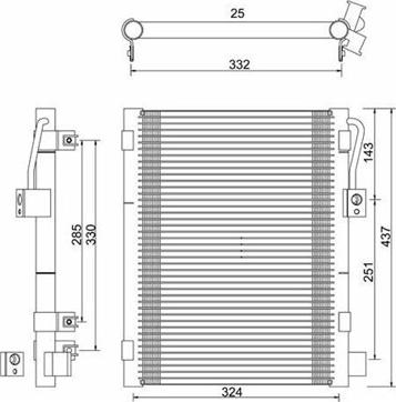 Magneti Marelli 359003220520 - Конденсатор, кондиціонер autozip.com.ua