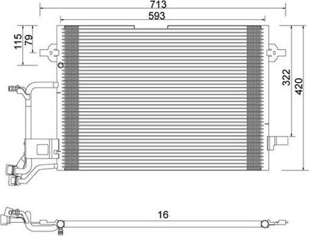 Magneti Marelli 359003220050 - Конденсатор, кондиціонер autozip.com.ua