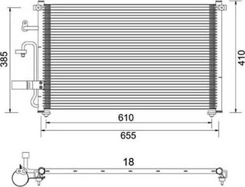 Magneti Marelli 359003220380 - Конденсатор, кондиціонер autozip.com.ua