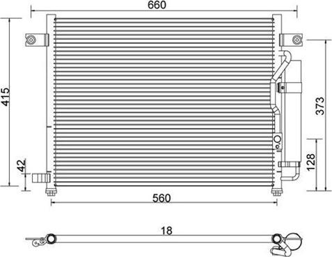 Magneti Marelli 359003220330 - Конденсатор, кондиціонер autozip.com.ua