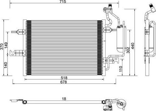 Magneti Marelli 359003220320 - Конденсатор, кондиціонер autozip.com.ua