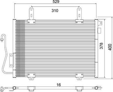 Magneti Marelli 359003221460 - Конденсатор, кондиціонер autozip.com.ua