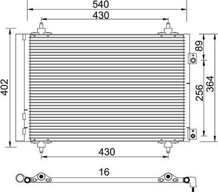 Magneti Marelli 359003221400 - Конденсатор, кондиціонер autozip.com.ua