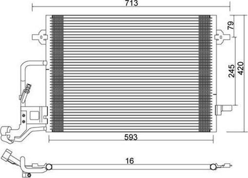 Magneti Marelli 359003221530 - Конденсатор, кондиціонер autozip.com.ua